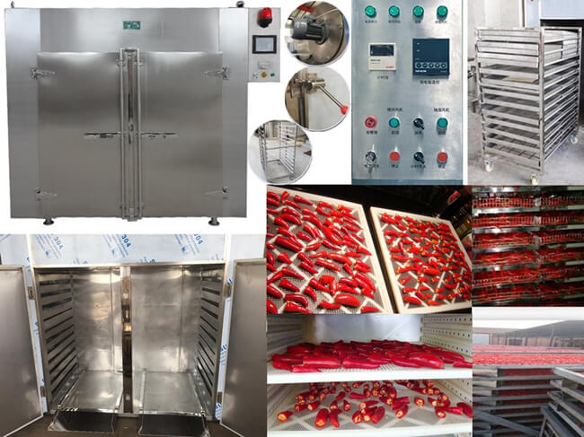 hot air drying chilies by hot air drying machine